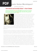 Kurt Cobain: Satan Worshipper!