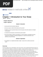 Chapter 1 Introduction To Your Study - SAGE Research Methods Online