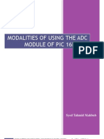 Modalities of Using The ADC Module of PIC16F877A