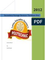 Secondary Storage Devices-Terabyte Disc: Seminar Report