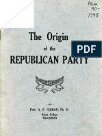 The Origin of The Republican Party Booklet