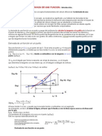 Derivada de Una Funcion