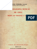 Biobibliografia Musical en Chile Desde Los Origenes A 1886 Eugenio Pereira Salas