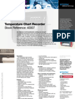 Temperature Chart Recorder: Stock Reference: 40007