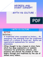 Theories and Relevant Concept - Myth Vs Culture