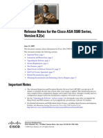 Release Notes For The Cisco ASA 5500 Series, Version 8.2 (X)