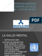 Salud Mental y Cultura de Paz