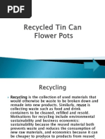 Recycled Tin Cans