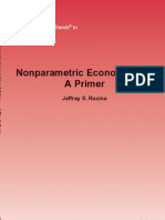 Racine J.S. Non Parametric Econometrics.. A Primer (Now Pub., 2008) (ISBN 1601981104) (103s) - GL