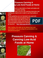 Pressure Canning & Canning Low-Acid Foods at Home