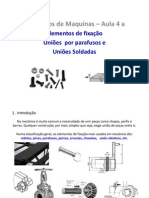 Elementos de Maquinas - Aula 4 - Elementos de Fixação - Parafusos