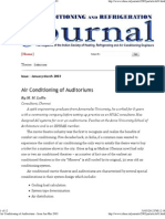 Air Conditioning of Auditoriums - Issue Jan-Mar 2003