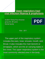 Lecture 2: Upper Respiratory Tract Viral Infection Ifluenza & Prophylaxis