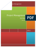 Project Management Term Paper