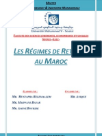 Les Régimes de Retraite Au Maroc