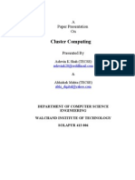 Cluster Computing: A Paper Presentation On