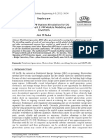 Regular Paper Stand-Alone PV System Simulation For DG Applications, Part I: PV Module Modeling and Inverters Adel El Shahat