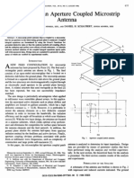 Analysis of An Aperture Coupled Micro Strip