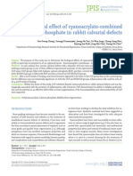 The Biological Effect of Cyanoacrylate-Combined Calcium Phosphate in Rabbit Calvarial Defects