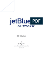 JetBlue Airways IPO Valuation