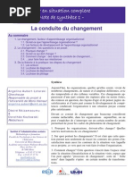 Note 1 Conduite Changement