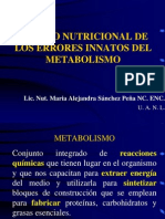 Tratamiento Nutricional en Errores Innatos Del Metabolismo