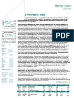 Strong Norwegian Data: Morning Report