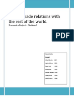 China's Trade Relations With The Rest of The World.: Economics Project - Division C