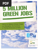 5 Million Green Jobs: Address Climate Change Strengthen The Economy Putting Americans To Work