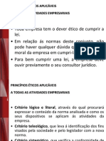 Princípios Éticos Aplicáveis A Todas As Atividades Empresariais