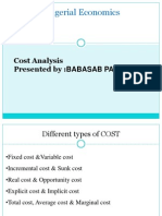 Cost Analysis PPT Bec Bagalkot Mba