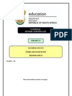 Mathematics P2 Memo March 2010 Eng