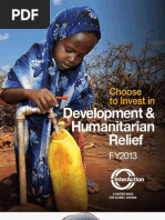 Development & Humanitarian Relief: Choose To Invest in