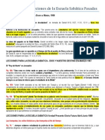 Citas Clave de Lecciones de La Escuela Sabática Pasadas