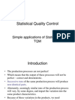 Statistical Quality Control: Simple Applications of Statistics in TQM