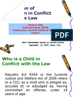 Situation of Children in Conflict With The Law