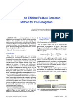 A Novel and Efficient Feature Extraction Method For Iris Recognition