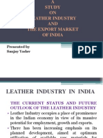 Leather Industry and The Export Market of India..Sanjay Yadav