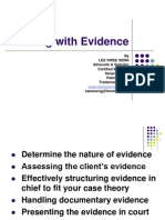 Dealing With Evidence