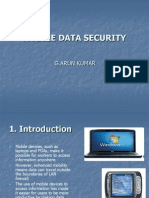 Mobile Data Security: G.Arun Kumar