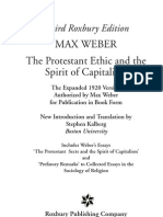 Max Weber The Protestant Ethic and The Spirit of Capitalism: Third Roxbury Edition