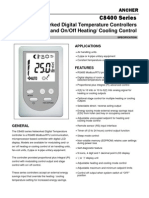 C8400 Series: Networked Digital Temperature Controllers Modulating and On/Off Heating/ Cooling Control