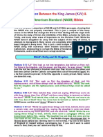 Comparison of The KJV & NASB-NASV