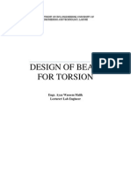 Torsion Design of Beam