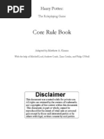 Harry Potter RPG Core Rule Book