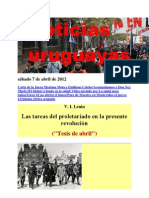 Noticias Uruguayas Sábado 7 de Abril de 2012