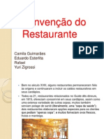 A Invenção Do Restaurante