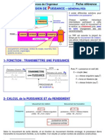 Transmission de Puissance - Generalites