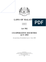 Act 502 - Cooperative Societies Act