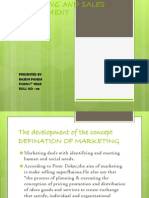 Marketing and Sales Management